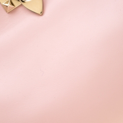 Pre Owned Valentino Pink Leather Small Rockstud Tote