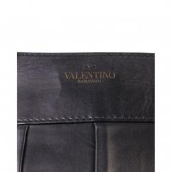 Pre Owned  Valentino Black Leather Big Bow Tote Bag