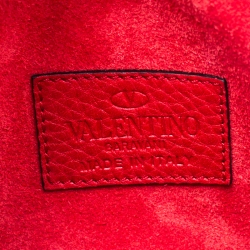 Pre Owned Valentino Red Leather Mini My Rockstud Croosbody Bag