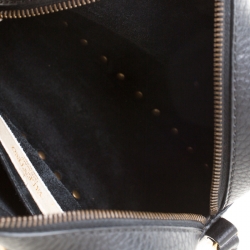 Pre Owned Valentino Black Leather Small Rolling Rockstud Crossbody Bag