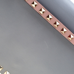 Pre Owned Valentino Multicolor Leather Rockstud Wristlet Clutch