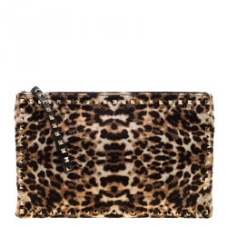 Valentino leopard clutch sale