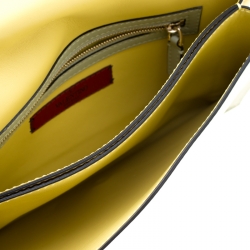 Pre Owned Valentino Tricolor Leather Rockstud Wristlet Clutch