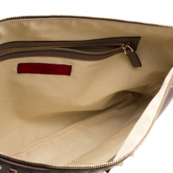 Pre Owned Valentino Dark Grey Leather Rockstud Clutch