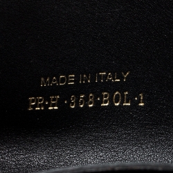 Pre Owned Valentino Black Leather Rockstud Coin Purse