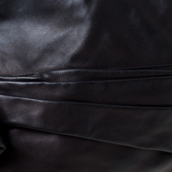 Pre Owned Valentino Black Leather Shopper Tote