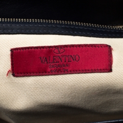 Pre Owned Valentino Multicolor Python Triple Compartment Shoulder Bag