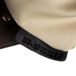 Pre Owned Valentino Dark Taupe Leather Demetra Tote