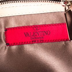 مملوكة مسبقًا Valentino Beige Leather Petale Shoulder Bag