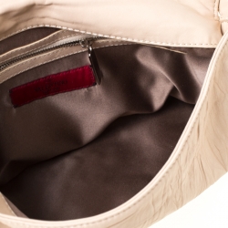 مملوكة مسبقًا Valentino Beige Leather Petale Shoulder Bag