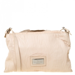 مملوكة مسبقًا Valentino Beige Leather Petale Shoulder Bag