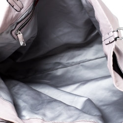 Pre Owned Valentino Lilac Leather Bow Shopper Tote