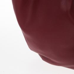 Pre Owned Valentino Garavani Red Nappa Leather Folie Bow Hobo Bag