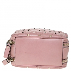 Pre Owned Valentino Loto Quilted Soft Leather Rockstud Spike Camera Bag