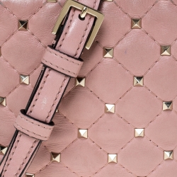 Pre Owned Valentino Loto Quilted Soft Leather Rockstud Spike Camera Bag