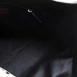 Pre Owned Valentino Multicolor Silk and Leather Taffeta Rosier Tote