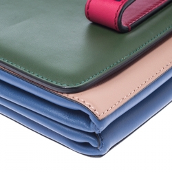 Pre Owned Valentino Multicolor Leather Va Va Voom Chain Shoulder Bag