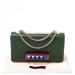 Pre Owned Valentino Multicolor Leather Va Va Voom Chain Shoulder Bag