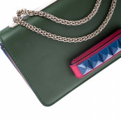 Pre Owned Valentino Multicolor Leather Va Va Voom Chain Shoulder Bag