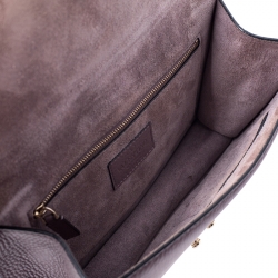 Pre Owned Valentino Old Rose Leather Rockstud Medium Glam Lock Flap Bag