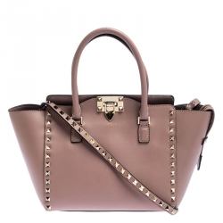 Valentino Rockstud Small Double Handle Tote Bag