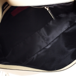 Pre Owned Valentino Light Yellow Leather Flap Shoulder Bag