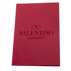 Pre Owned Valentino Red Leather Small Rockstud Glam Lock Flap Bag
