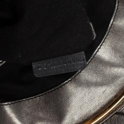 مملوكة مسبقًا Valentino Metallic Pleated Studded Dome Satchel