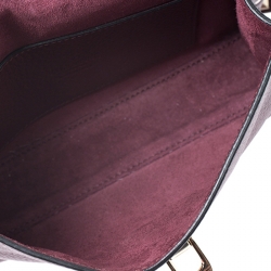 Pre Owned Valentino Burgundy Leather Rockstud Shoulder bag