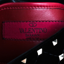Pre Owned Valentino Black Quilted Velvet Small Butterfly Spike.It Shoulder Bag