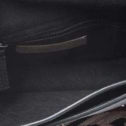 Pre Owned Valentino Black Leather Guitar Rolling Rockstud Shoulder Bag