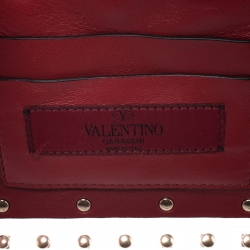 Pre Owned Valentino Clear PVC Medium Rockstud Spike Chain Shoulder Bag