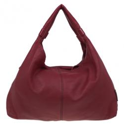 Pre Owned Valentino Red Leather Premier Bow Hobo