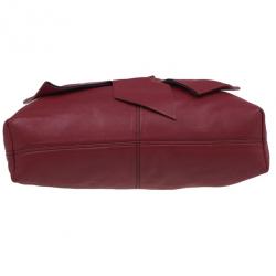Pre Owned Valentino Red Leather Premier Bow Hobo