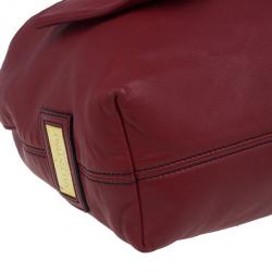 Pre Owned Valentino Red Leather Premier Bow Hobo