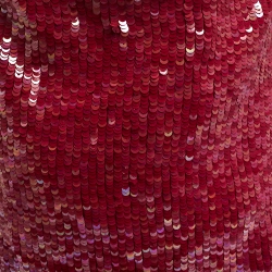 Pre Owned Valentino Red Sequins Beaded Tassel Shoulder Bag