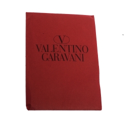 Pre Owned Valentino Red Sequins Beaded Tassel Shoulder Bag