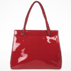 مملوكة مسبقًا Valentino Demetra Red Patent Leather Bag