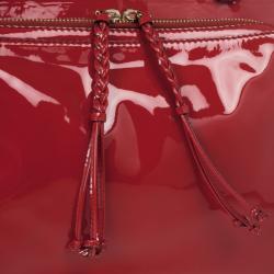 مملوكة مسبقًا Valentino Demetra Red Patent Leather Bag