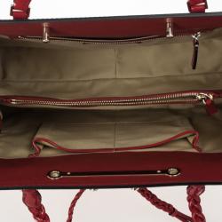 مملوكة مسبقًا Valentino Demetra Red Patent Leather Bag