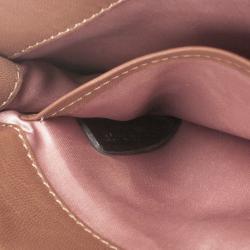 مملوكة مسبقًا Valentino Brown Bow Leather Flap Bag