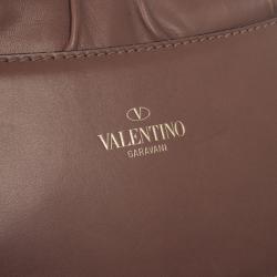مملوكة مسبقًا Valentino Brown Bow Leather Flap Bag