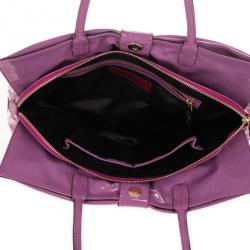 Pre Owned Valentino Fuchsia Patent Bow Bag 