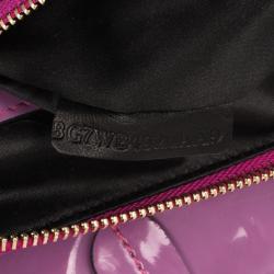 Pre Owned Valentino Fuchsia Patent Bow Bag 
