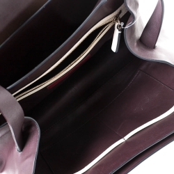 Pre Owned Valentino Multicolor Leather  Colourblock Top Handle Bag