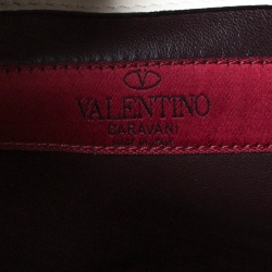Pre Owned Valentino Multicolor Leather  Colourblock Top Handle Bag