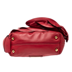 Pre Owned Valentino Red Leather Petale Dome Satchel