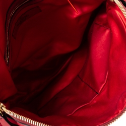 Pre Owned Valentino Red Leather Petale Dome Satchel
