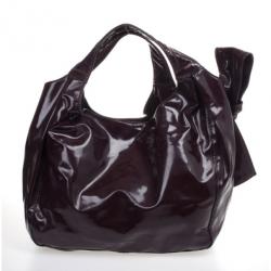 Pre Owned Valentino Burgundy Small Nuage Bow Tote Bag