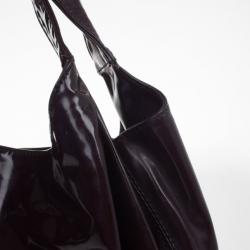 Pre Owned Valentino Burgundy Small Nuage Bow Tote Bag